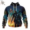 NHL Arizona Coyotes Special Star Wars The Mandalorian Design Hoodie