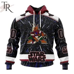 NHL Arizona Coyotes X Star Wars Meteor Shower Design Hoodie