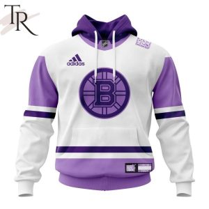 NHL Boston Bruins Personalize 2023 Hockey Fight Cancer Hoodie