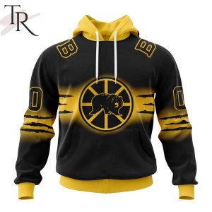 NHL Boston Bruins Personalize New Gradient Series Concept Hoodie