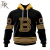 NHL Boston Bruins Special Blackout Design Hoodie