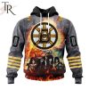 NHL Boston Bruins Special Mix KISS Band Design Hoodie