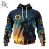 NHL Boston Bruins Special Star Wars The Mandalorian Design Hoodie