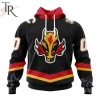 NHL Calgary Flames 2023 Black Alternate Kits Hoodie