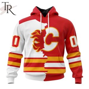 NHL Calgary Flames Personalize 2023 Home Mix Away Hoodie