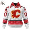 NHL Calgary Flames Special Autism Awareness Design With Home Jersey Style Hoodie