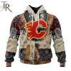 NHL Calgary Flames Special Native Costume Design Hoodie