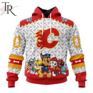 NHL Calgary Flames Special PawPatrol Design Hoodie