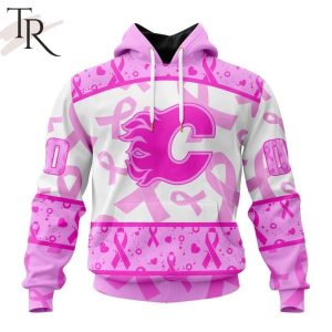 NHL Calgary Flames Special Pink October Breast Cancer Awareness Month Hoodie