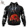 NHL Calgary Flames Special Skull Art Design Hoodie