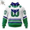 NHL Carolina Hurricanes Personalize 2023 White Whalers Kits Hoodie