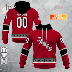 NHL Carolina Hurricanes Reverse Retro 2223 Style Hoodie 3D