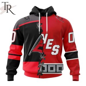 NHL Carolina Hurricanes Special Home Mix Reverse Retro Personalized Kits Hoodie