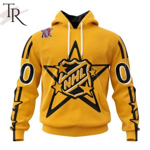 NHL Central Division Personalized 2024 NHL All-Star Game Yellow Kits Hoodie