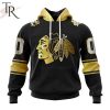 NHL Chicago Blackhawks Special Black And Gold Design Hoodie