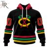 NHL Chicago Blackhawks Special Blackout Design Hoodie