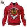 NHL Chicago Blackhawks Special Grateful Dead Design Hoodie