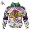 NHL Chicago Blackhawks Special Mardi Gras Design Hoodie