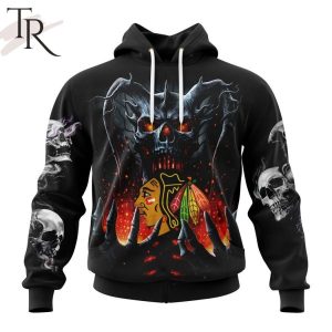 NHL Chicago Blackhawks Special Skull Art Design Hoodie