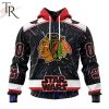 NHL Chicago Blackhawks X Star Wars Meteor Shower Design Hoodie