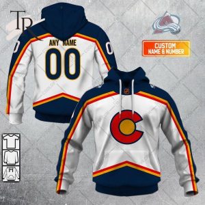 NHL Colorado Avalanche Reverse Retro 2223 Style Hoodie 3D