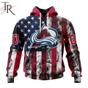 NHL Colorado Avalanche Special Design For Independence Day The Fourth Of July Hoodie