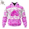 NHL Colorado Avalanche Special Pink October Breast Cancer Awareness Month Hoodie