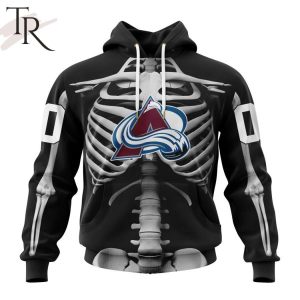 NHL Colorado Avalanche Special Skeleton Costume For Halloween Hoodie