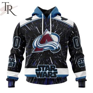 NHL Colorado Avalanche X Star Wars Meteor Shower Design Hoodie