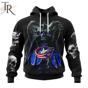 NHL Columbus Blue Jackets Special Skull Art Design Hoodie