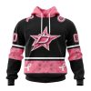 NHL Dallas Stars Personalized Specialized Design In Classic Style With Paisley! WE WEAR PINK BREAST CANCER Hoodie