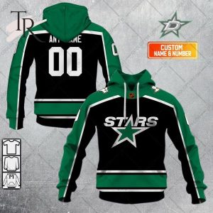 NHL Dallas Stars Reverse Retro 2223 Style Hoodie 3D