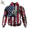 NHL Dallas Stars Special Design For Independence Day The Fourth Of July Hoodie