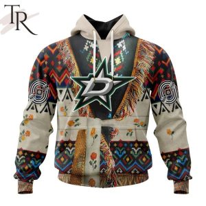 NHL Dallas Stars Special Native Costume Design Hoodie