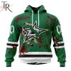 NHL Dallas Stars Specialized Design Jersey With Your Ribs For Halloween Hoodie