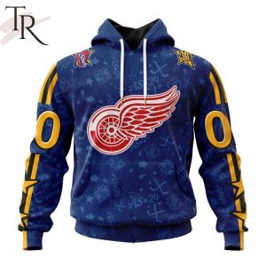 NHL Detroit Red Wings Special 2024 All-Star Game Design Hoodie