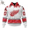 NHL Detroit Red Wings Special Autism Awareness Design With Home Jersey Style Hoodie