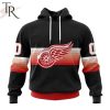 NHL Detroit Red Wings Special Black And Gradient Design Hoodie