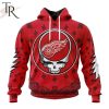 NHL Detroit Red Wings Special Grateful Dead Design Hoodie