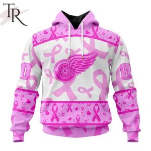 NHL Detroit Red Wings Special Pink October Breast Cancer Awareness Month Hoodie