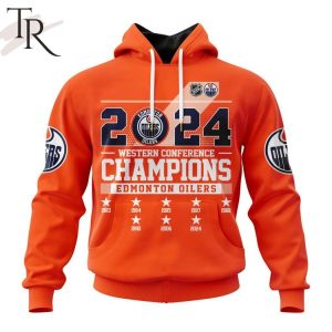 NHL Edmonton Oilers 2024 Western Conference Champions ST2401 Hoodie