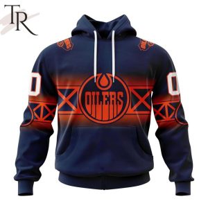 NHL Edmonton Oilers Personalize New Gradient Series Concept Hoodie