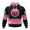 NHL Edmonton Oilers Personalized Specialized Design In Classic Style With Paisley! WE WEAR PINK BREAST CANCER Hoodie