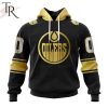 NHL Edmonton Oilers Special Black And Gold Design Hoodie