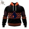 NHL Edmonton Oilers Special Blackout Design Hoodie