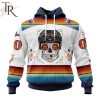 NHL Edmonton Oilers Special Design For Dia De Los Muertos Hoodie