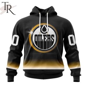 NHL Edmonton Oilers Special Eclipse Design Hoodie