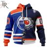 NHL Edmonton Oilers Special Home Mix Reverse Retro Personalized Kits Hoodie