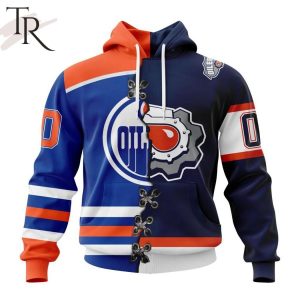 NHL Edmonton Oilers Special Home Mix Reverse Retro Personalized Kits Hoodie