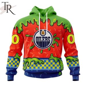 NHL Edmonton Oilers Special Nickelodeon Design Hoodie